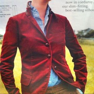 NWOT J Crew Corduroy Sienna/Rust Blazer